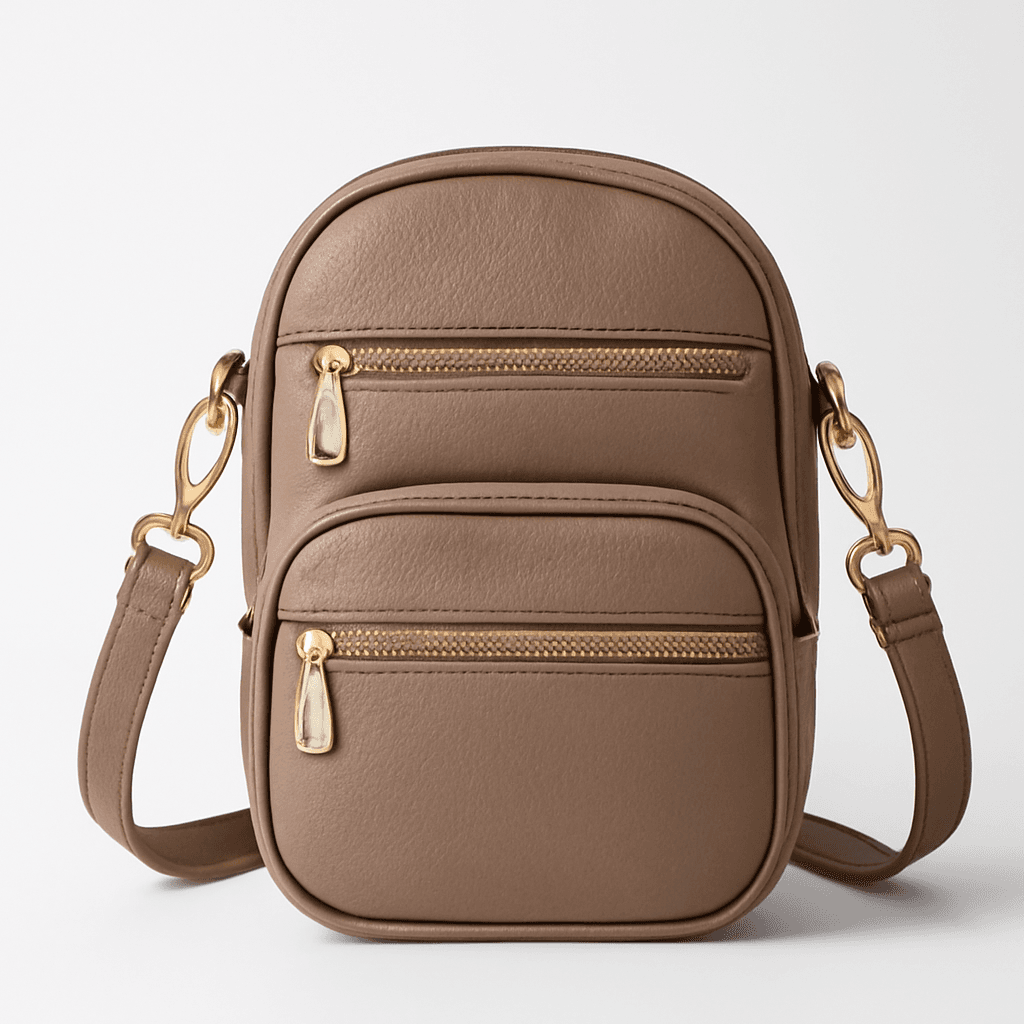 Ritzy Adjustable Two Built-in Front Zippered Pocket and Adjustable Straps