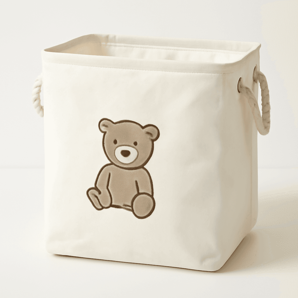 Square Storage Bins Waterproof Canvas Kids Laundry
