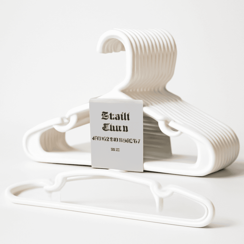 40 Pack Plastic Children\'s Hangers White