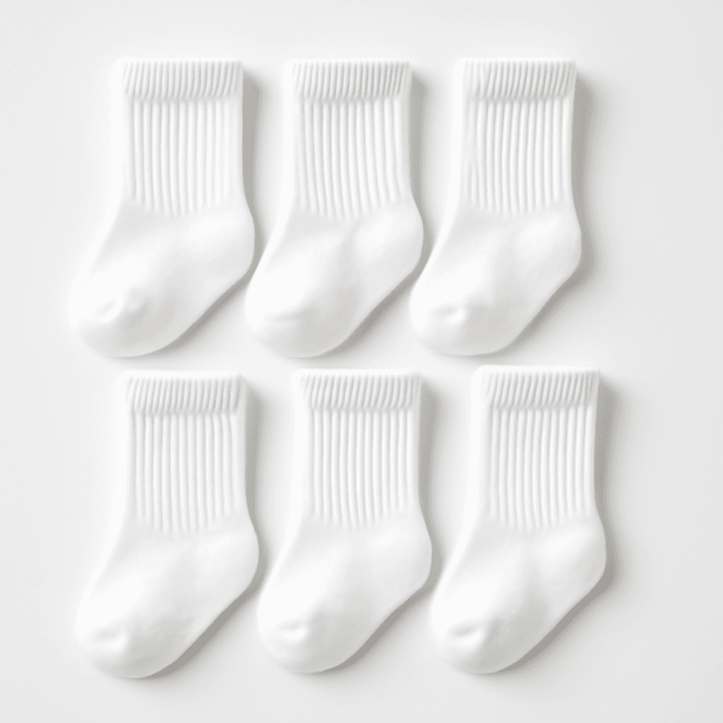 6 - Pack Crew Tube Socks