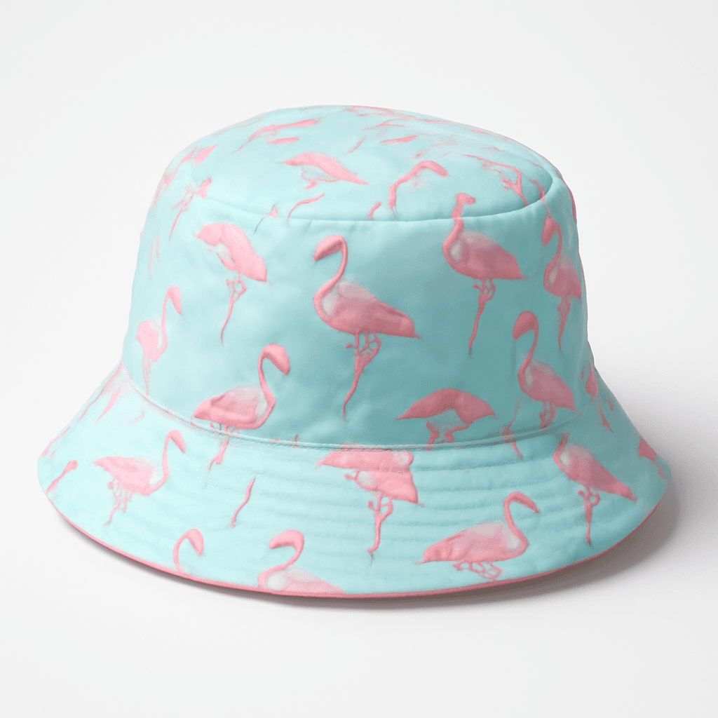 Rock Baby\',s Reversible Flamingo Bucket Hat