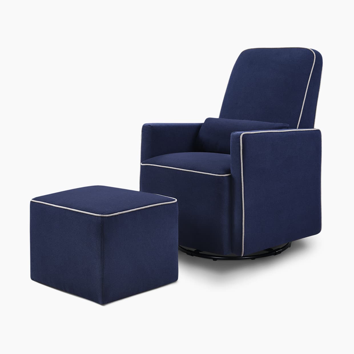 Olive Glider and Ottoman
