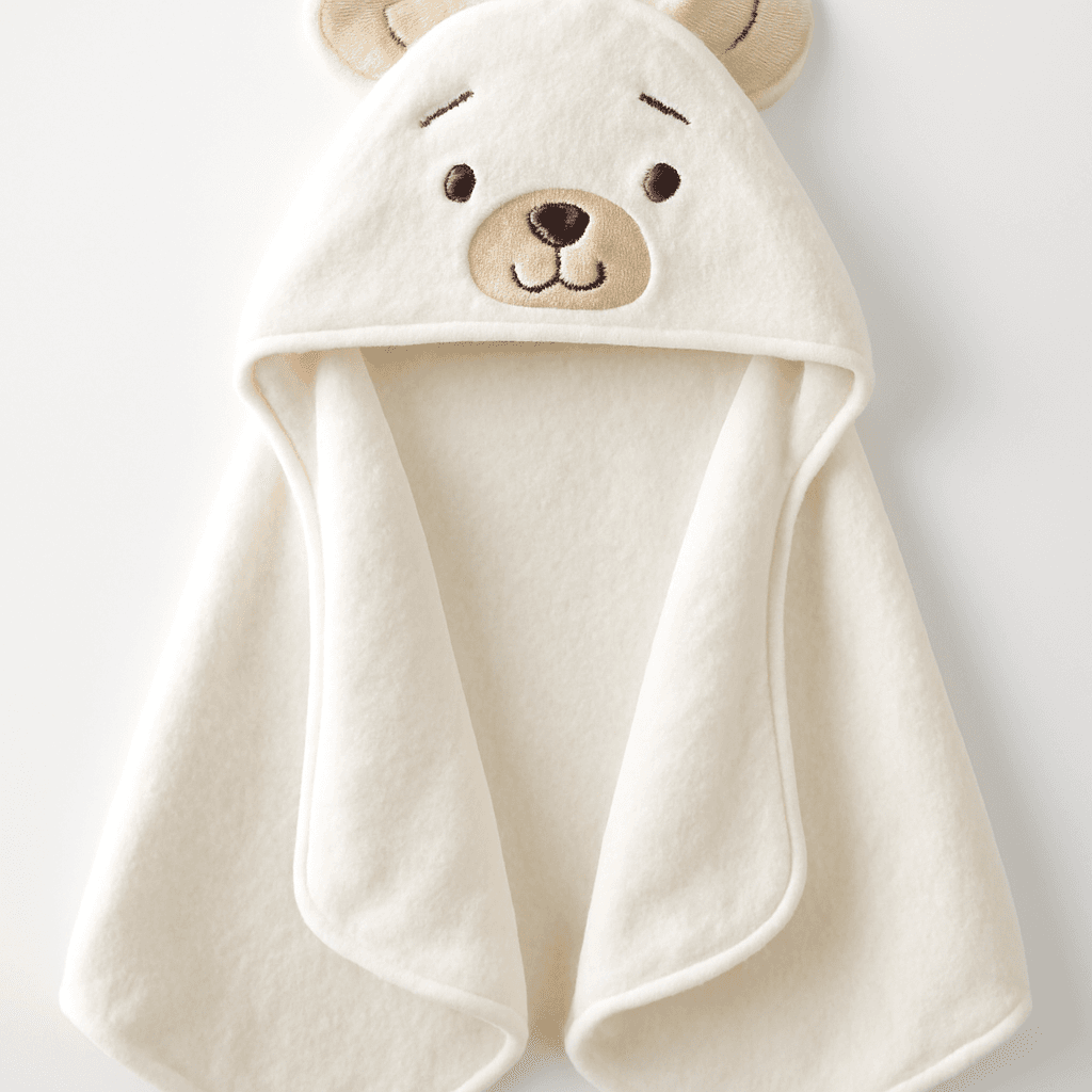 Baby Unisex Baby Cotton Animal Face Hooded Towel