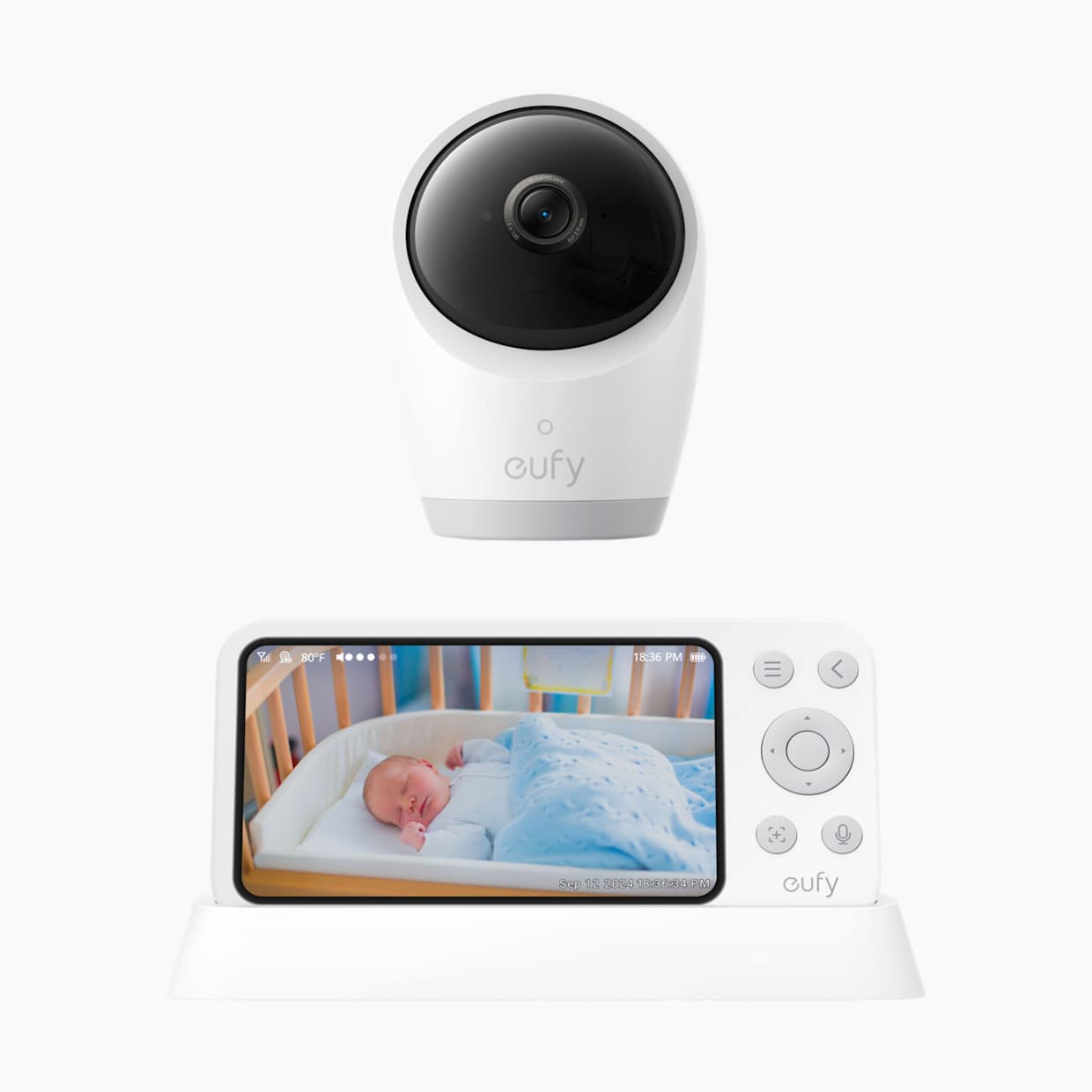 E21 Baby Monitor with 4K Camera and Charging Base