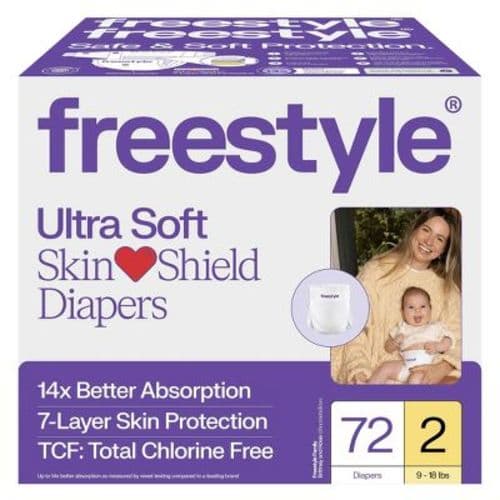 Total Chlorine Free 14x Better Absorption Hypoallergenic Baby Diapers - Size 2 - 72ct