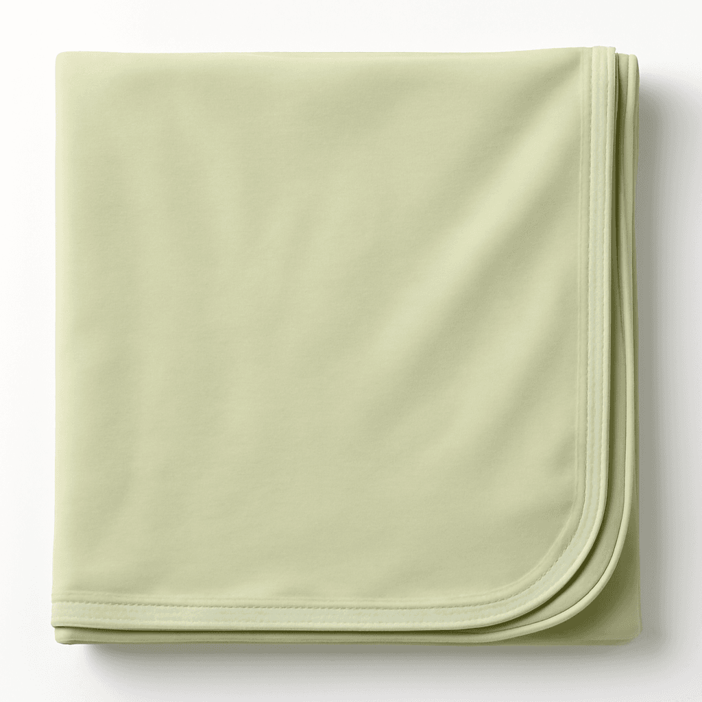 by Nature Organic Cotton Receiving Blanket Celery 40x40