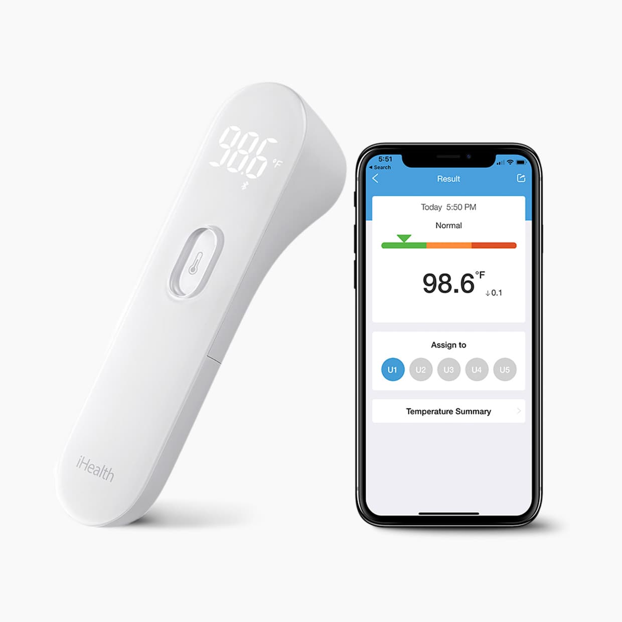 PT3SBT No-Touch Wireless Thermometer
